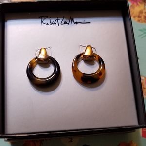 Tortoise shell Robert Lee Morris Earrings